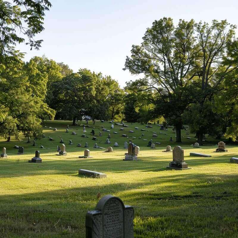 memorial park cemetery near Glenpool, OK